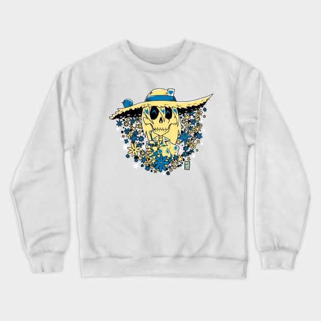 Summer Skeleton (Female) Crewneck Sweatshirt by Setzeri